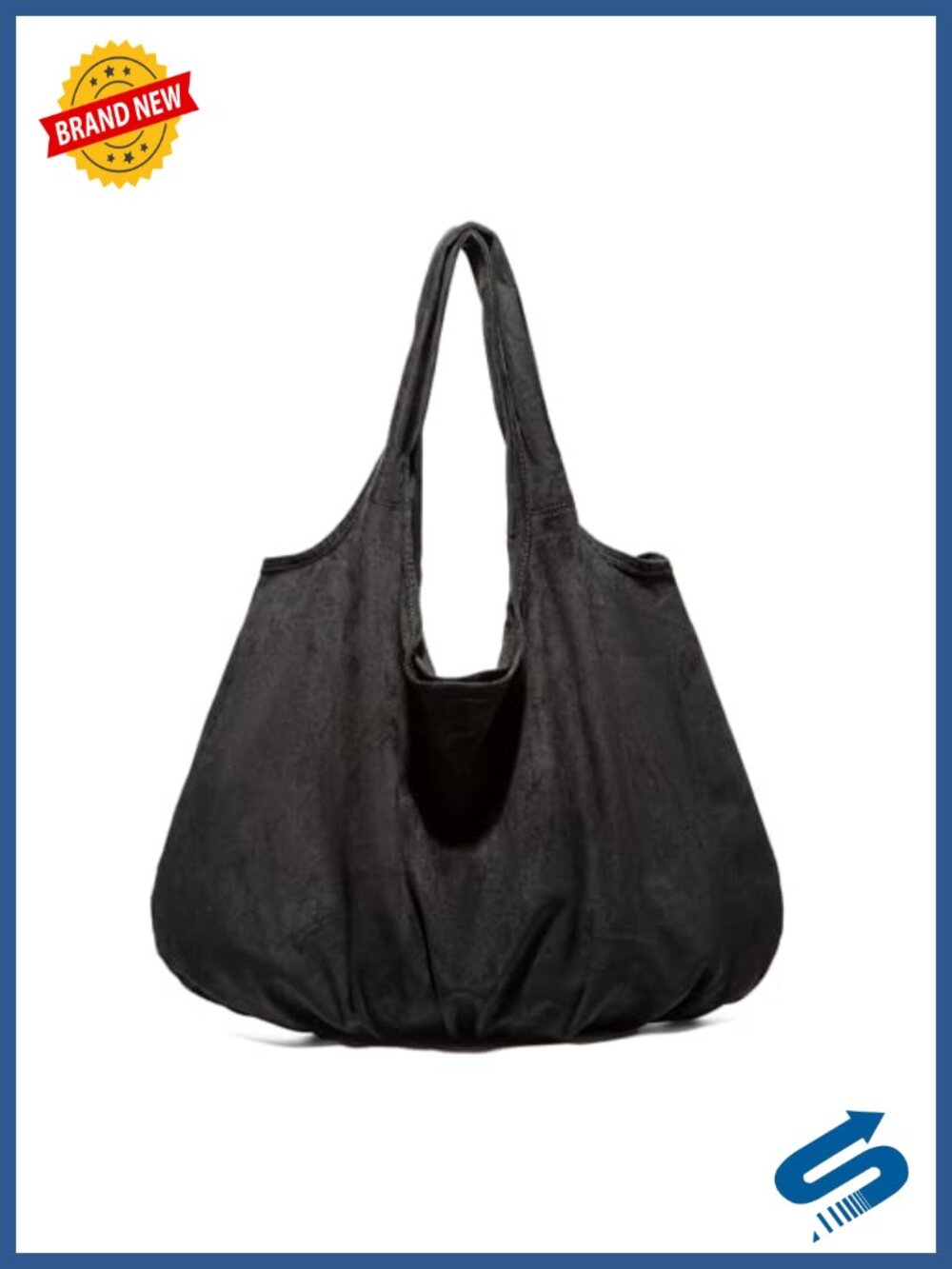 Faux Suede Hobo Shoulder Bag Large Slouchy Tote Purse for Work Travel